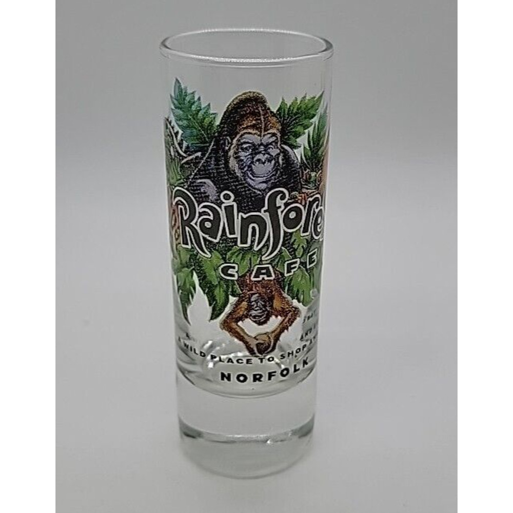Rainforest Cafe Tall Shot Glass Norfolk